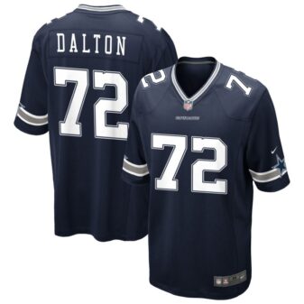 Jalen Dalton Men's Nike Navy Dallas Cowboys Custom Game Jersey