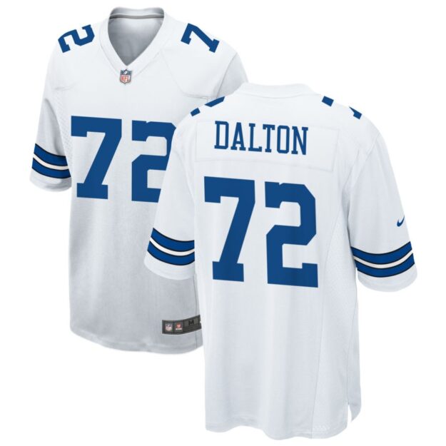 Jalen Dalton Men's Nike White Dallas Cowboys Custom Game Jersey