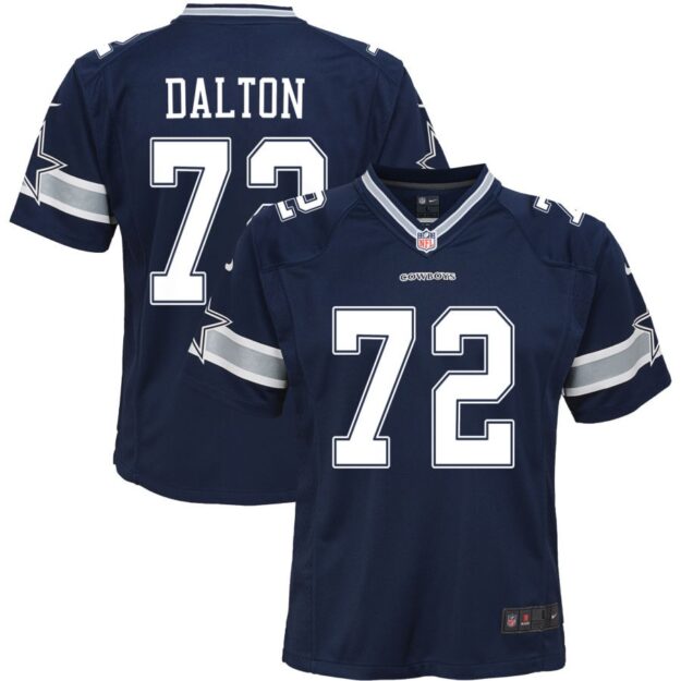 Jalen Dalton Youth Nike Navy Dallas Cowboys Custom Game Jersey