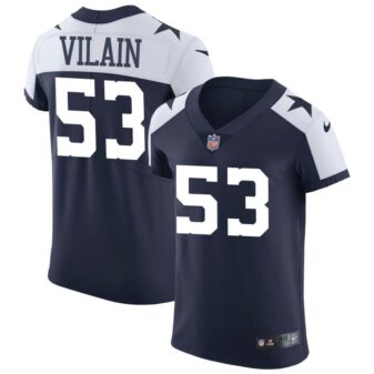 Luiji Vilain Men's Nike Navy Dallas Cowboys Alternate Vapor Elite Custom Jersey