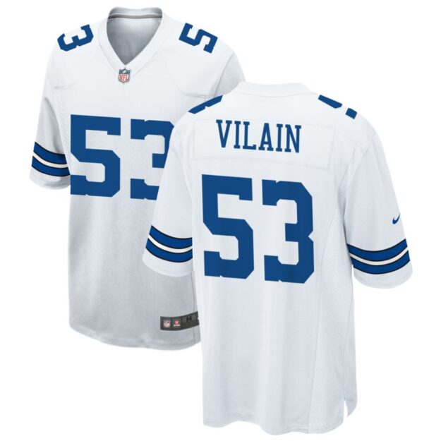 Luiji Vilain Men's Nike White Dallas Cowboys Custom Game Jersey