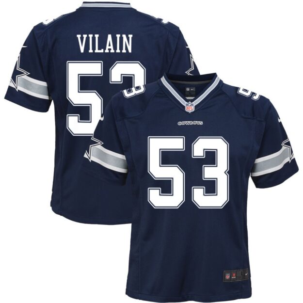 Luiji Vilain Youth Nike Navy Dallas Cowboys Custom Game Jersey