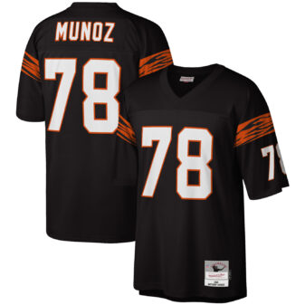 Men's Mitchell & Ness Anthony Muñoz Black Cincinnati Bengals Legacy Replica Jersey