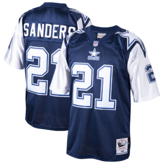 Men's Mitchell & Ness Deion Sanders Navy Dallas Cowboys 1995 Authentic Jersey