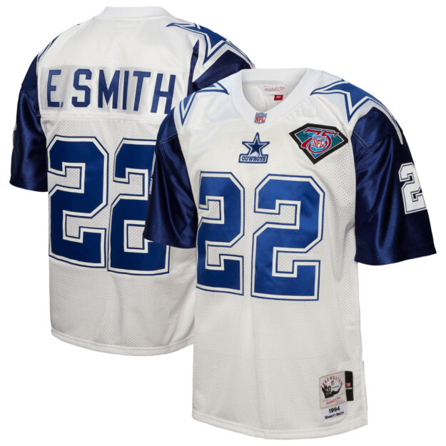 Men's Mitchell & Ness Emmitt Smith White Dallas Cowboys 1994 Authentic Jersey