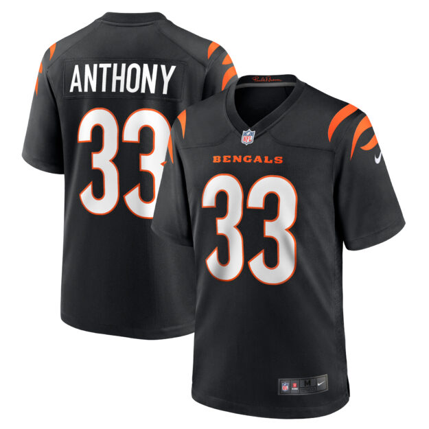 Men's Nike Daijahn Anthony Black Cincinnati Bengals Game Jersey