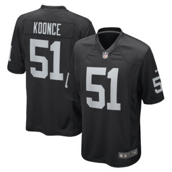 Men's Nike Malcolm Koonce Black Las Vegas Raiders Game Jersey