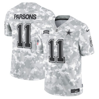 Men's Nike Micah Parsons Arctic Camo Dallas Cowboys 2024 Salute to Service Limited Jersey