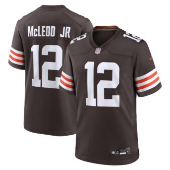 Men's Nike Rodney McLeod Jr Brown Cleveland Browns Team Game Jersey