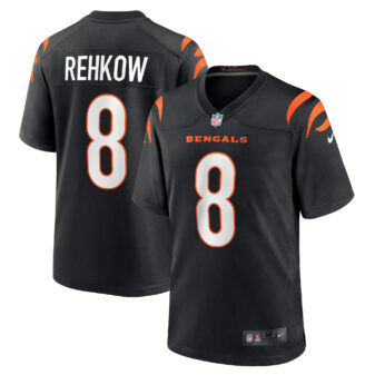 Men's Nike Ryan Rehkow Black Cincinnati Bengals Game Jersey