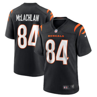 Men's Nike Tanner McLachlan Black Cincinnati Bengals Game Jersey