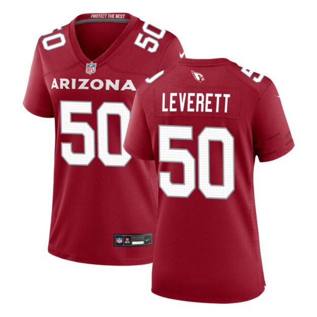 Nick Leverett Women's Nike Cardinal Arizona Cardinals Custom Game Jersey