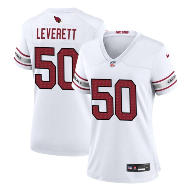 Nick Leverett Women's Nike White Arizona Cardinals Custom Game Jersey