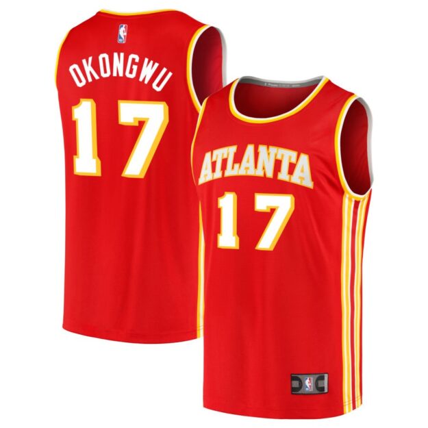 Onyeka Okongwu Men's Fanatics Red Atlanta Hawks Fast Break Replica Custom Jersey - Icon Edition