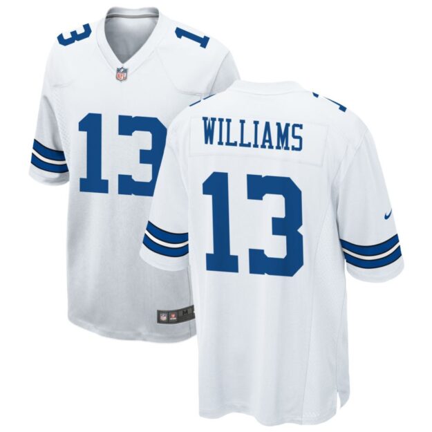 Seth Williams Men's Nike White Dallas Cowboys Custom Game Jersey