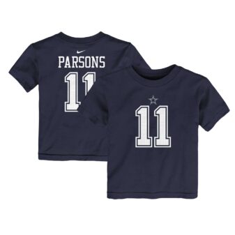 Toddler Nike Micah Parsons Navy Dallas Cowboys Player Name & Number T-Shirt