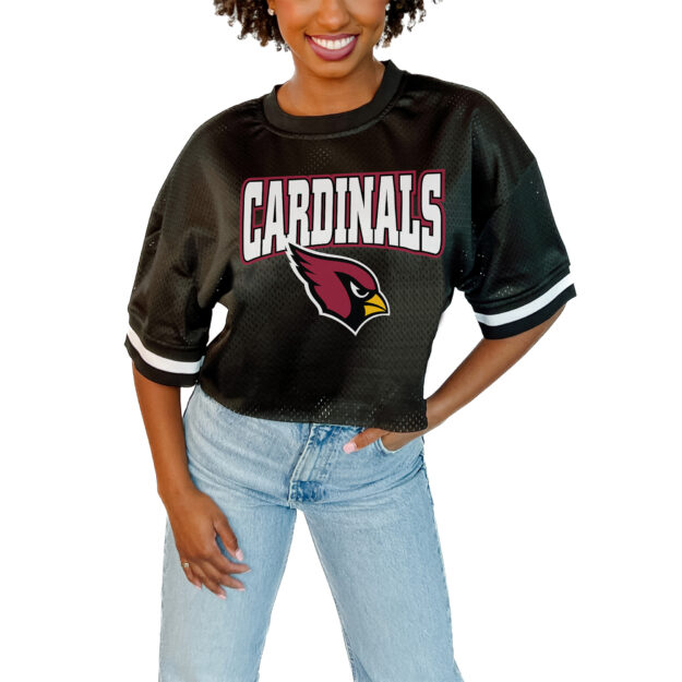 Women's Gameday Couture Black Arizona Cardinals Game Face Fashion Jersey