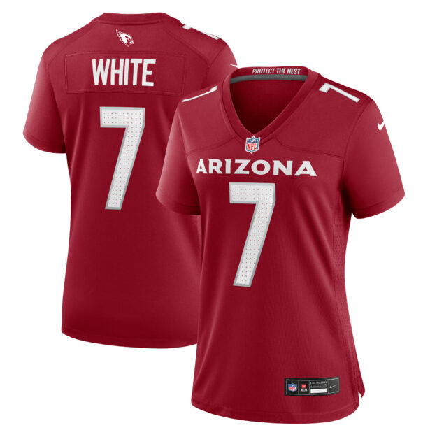 Women's Nike Kyzir White Cardinal Arizona Cardinals Team Game Jersey