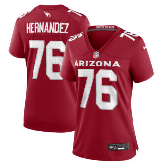 Women's Nike Will Hernandez Cardinal Arizona Cardinals Game Jersey