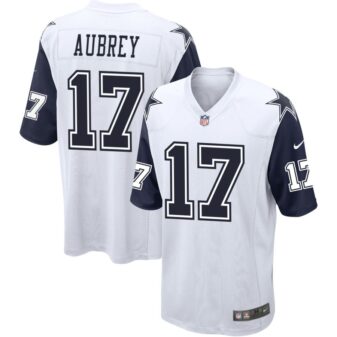 Brandon Aubrey Men's Nike White Dallas Cowboys Alternate Custom Game Jersey