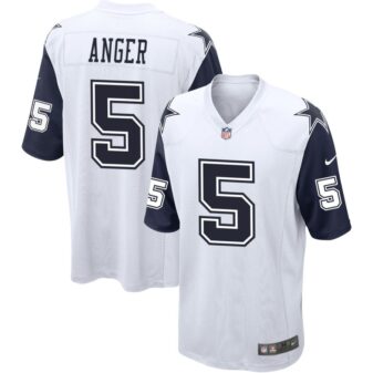 Bryan Anger Men's Nike White Dallas Cowboys Alternate Custom Game Jersey