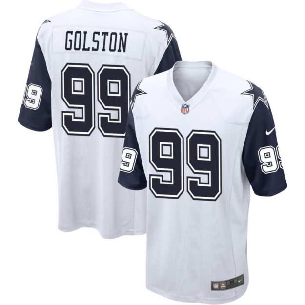 Chauncey Golston Men's Nike White Dallas Cowboys Alternate Custom Game Jersey