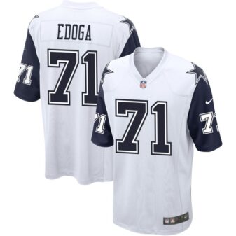 Chuma Edoga Men's Nike White Dallas Cowboys Alternate Custom Game Jersey