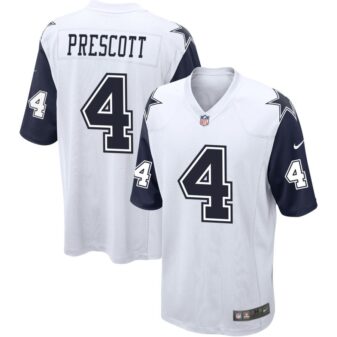 Dak Prescott Men's Nike White Dallas Cowboys Alternate Custom Game Jersey