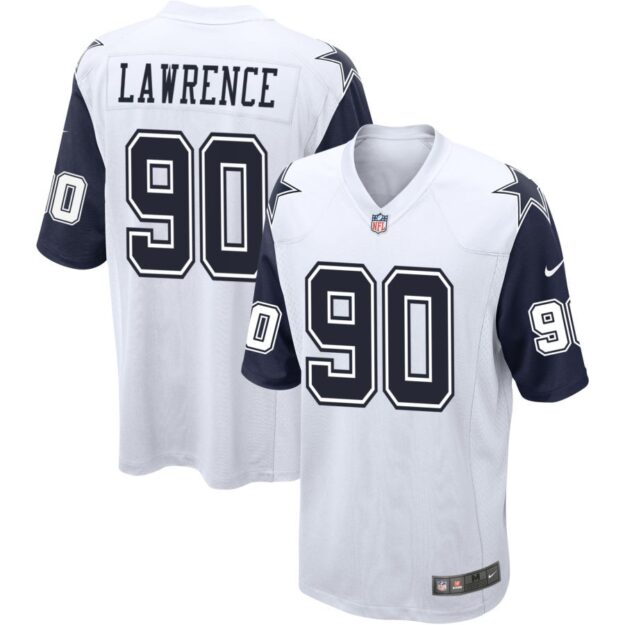 DeMarcus Lawrence Men's Nike White Dallas Cowboys Alternate Custom Game Jersey