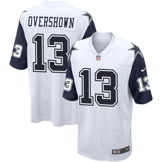 DeMarvion Overshown Men's Nike White Dallas Cowboys Alternate Custom Game Jersey