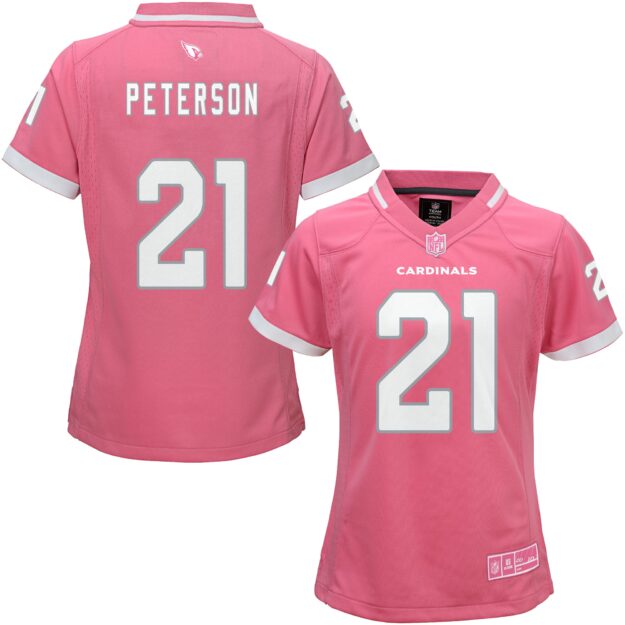 Girls Youth Patrick Peterson Pink Arizona Cardinals Bubble Gum Jersey