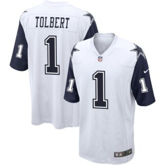 Jalen Tolbert Men's Nike White Dallas Cowboys Alternate Custom Game Jersey