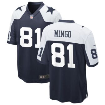 Jonathan Mingo Men's Nike Navy Dallas Cowboys Alternate Custom Game Jersey