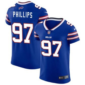 Jordan Phillips Men's Nike Royal Buffalo Bills Vapor Elite Custom Jersey