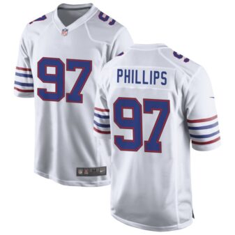 Jordan Phillips Men's Nike White Buffalo Bills Alternate Custom Game Jersey