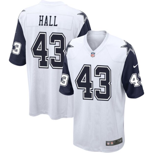 Kemon Hall Men's Nike White Dallas Cowboys Alternate Custom Game Jersey