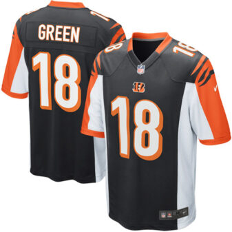 Mens Cincinnati Bengals AJ Green Nike Black Game Jersey