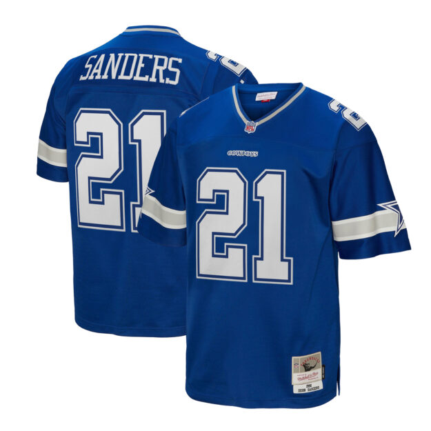 Men's Mitchell & Ness Deion Sanders Navy Dallas Cowboys Legacy Replica Jersey