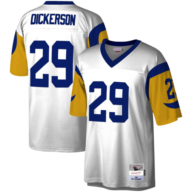 Men's Mitchell & Ness Eric Dickerson White Los Angeles Rams Legacy Replica Jersey