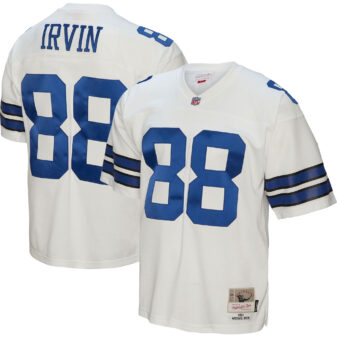 Men's Mitchell & Ness Michael Irvin White Dallas Cowboys Legacy Replica Jersey