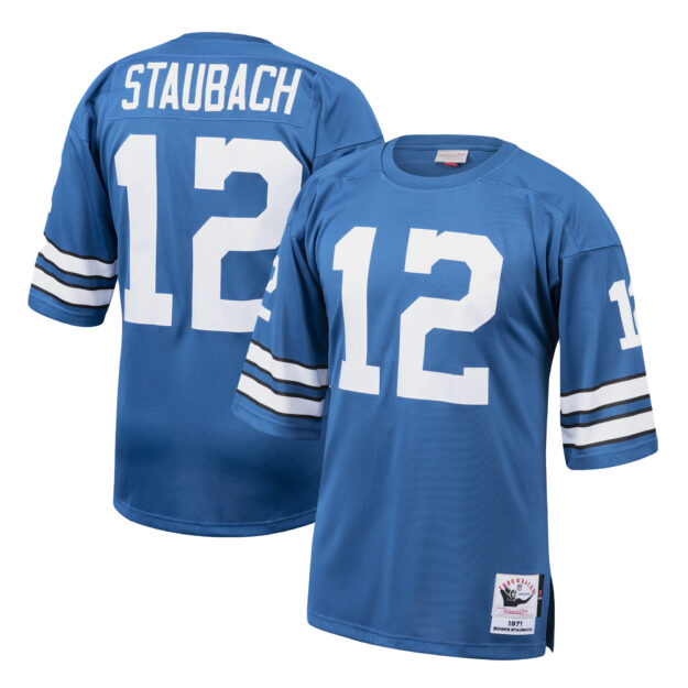 Men's Mitchell & Ness Roger Staubach Royal Dallas Cowboys 1971 Authentic Throwback Retired Player Jersey