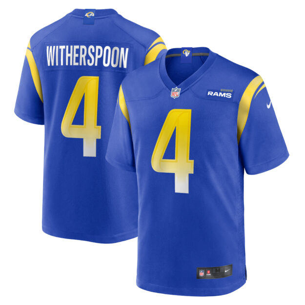 Men's Nike Ahkello Witherspoon Royal Los Angeles Rams Team Game Jersey