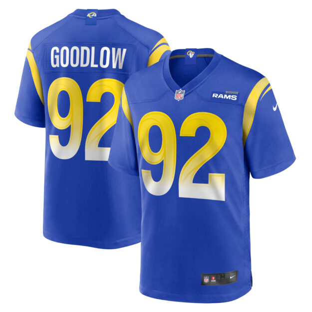 Men's Nike Anthony Goodlow Royal Los Angeles Rams Game Jersey