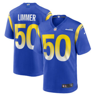 Men's Nike Beaux Limmer Royal Los Angeles Rams Team Game Jersey