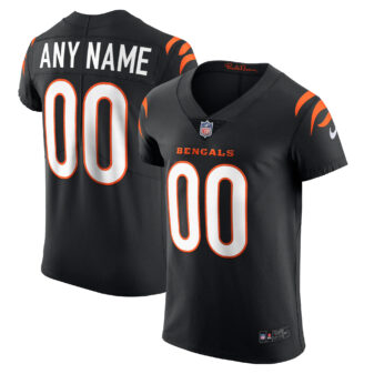 Men's Nike Black Cincinnati Bengals Vapor Elite Custom Jersey