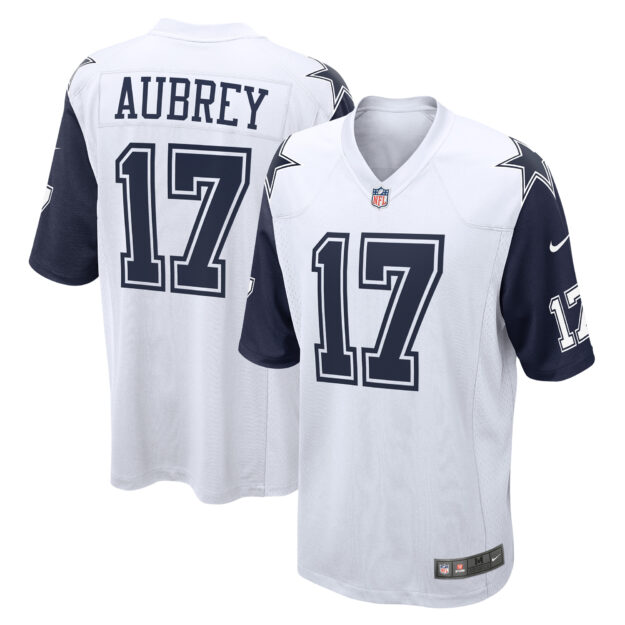 Men's Nike Brandon Aubrey White Dallas Cowboys Alternate Game Jersey