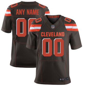 Men's Nike Brown Cleveland Browns Elite Custom Jersey