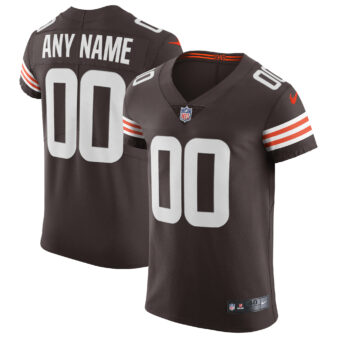 Men's Nike Brown Cleveland Browns Vapor Elite Custom Jersey