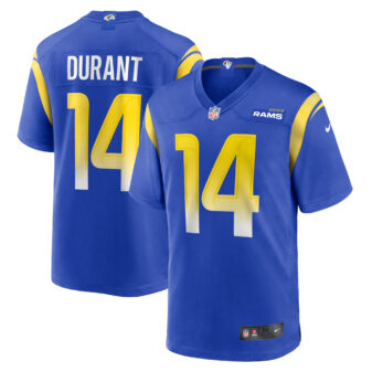 Men's Nike Cobie Durant Royal Los Angeles Rams Game Player Jersey