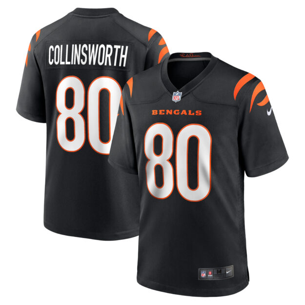 Men's Nike Cris Collinsworth Black Cincinnati Bengals Team Retired Player Game Jersey